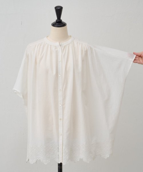 BEARDSLEY(ビアズリー)/裾刺繍フレンチシャツ/img19