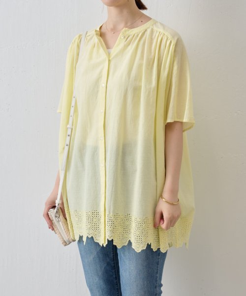BEARDSLEY(ビアズリー)/裾刺繍フレンチシャツ/img26