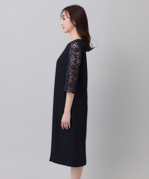 袖レースドレスワンピース 