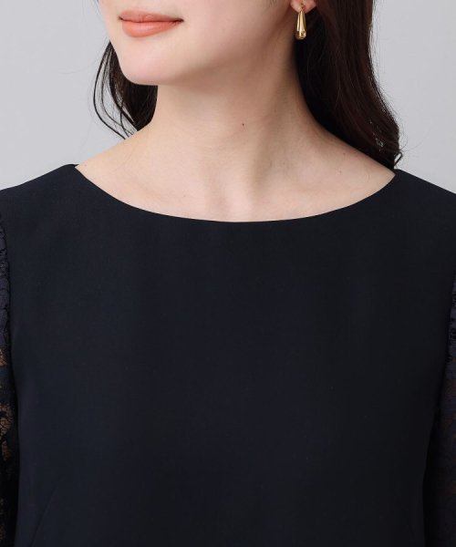 袖レースドレスワンピース 