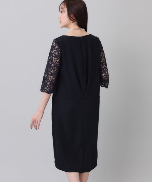 袖レースドレスワンピース 