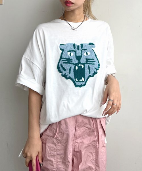 futier land(フューティアランド)/トラ相良刺繍BIGTシャツ/img10