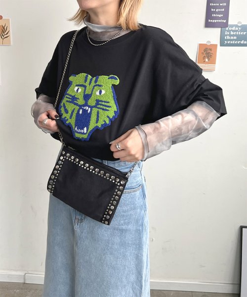 futier land(フューティアランド)/トラ相良刺繍BIGTシャツ/img25