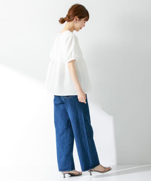 URBAN RESEARCH Sonny Label(アーバンリサーチサニーレーベル)/ふくれジャガード半袖ブラウス/img09