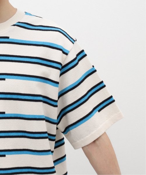 JOURNAL STANDARD relume Men's(ジャーナルスタンダード　レリューム　メンズ)/COOHEM LIGHT WAVE COTTON RETRO BORDER KN/img07