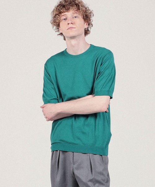 JOHN SMEDLEY S4633 30G クルーネックプルオーバー SMEDLEY