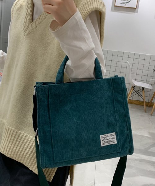 MAISON BREEZE(MAISON BREEZE)/【MAISON BREEZE】ワンポイント ロゴ入り 2WAY ショルダー ミニバッグ トートバッグ KNF012/img11