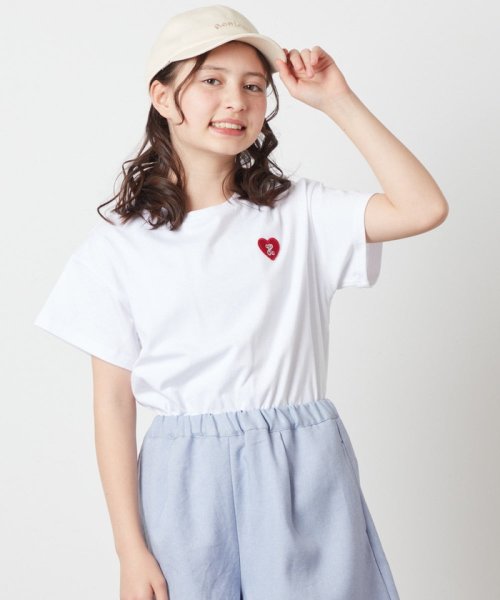 a.v.v(KID'S)(アー・ヴェ・ヴェキッズ)/[100－130]ハートワッペン半袖Tシャツ/img20