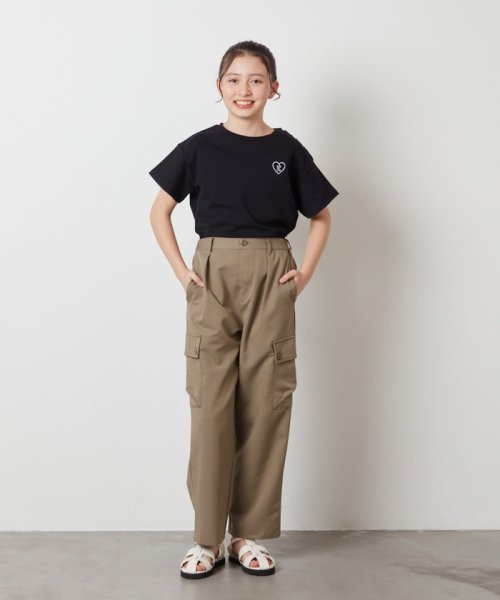 a.v.v(KID'S)(アー・ヴェ・ヴェキッズ)/[100－130]ハートワッペン半袖Tシャツ/img30