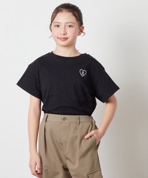 a.v.v(KID'S)(アー・ヴェ・ヴェキッズ)/[140－150]ハートワッペン半袖Tシャツ/img09