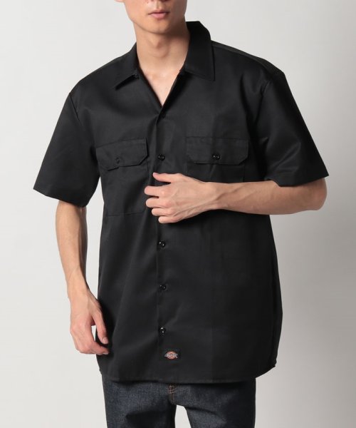 Dickies(Dickies)/【Dickies / ディッキーズ】SHIRTS SSFQ シャツ 羽織 半袖 ワークシャツ ロゴ ワンポイント ミドル丈 1574/img34