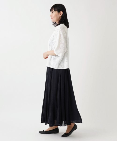 Leilian PLUS HOUSE(レリアンプラスハウス)/レース七分袖ジャケット【THE NEW】【Leilian WHITE LABEL】/img03