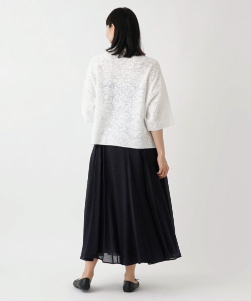 Leilian PLUS HOUSE(レリアンプラスハウス)/レース七分袖ジャケット【THE NEW】【Leilian WHITE LABEL】/img04