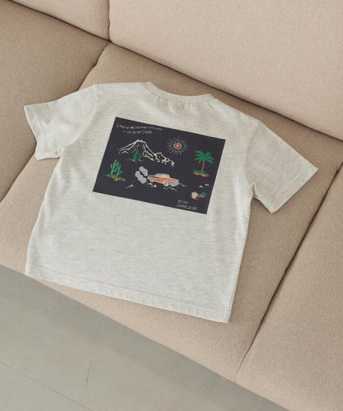 COMME CA ISM KIDS(コムサイズム（キッズ）)/アロハ柄プリント Tシャツ/img10