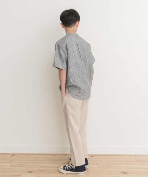 URBAN RESEARCH DOORS（Kids）(アーバンリサーチドアーズ（キッズ）)/『親子リンク』『WEB/一部店舗限定』シルケットリネンバンドカラーシャツ(KIDS)/img34