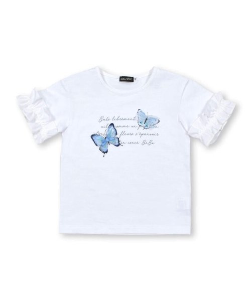 BeBe(ベベ)/水彩風ちょうちょプリント半袖Tシャツ(90~150cm)/img12
