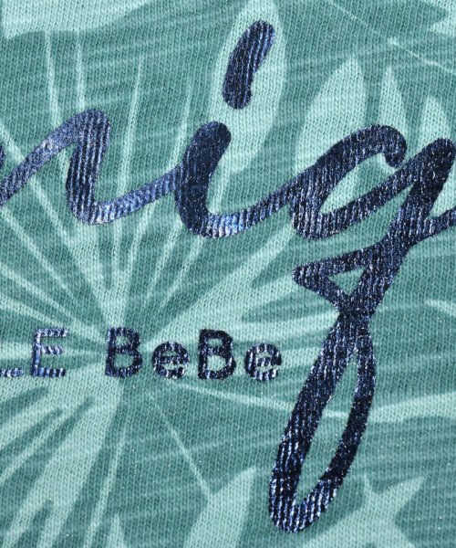 BeBe(ベベ)/スラブ天竺リーフプリントレイヤード風半袖Tシャツ(90~150cm)/img08