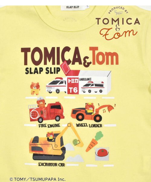 SLAP SLIP(スラップスリップ)/【トミカとトム×SLAPSLIPコラボアイテム】はたらくくるま図鑑風Tシャツ(8/img09