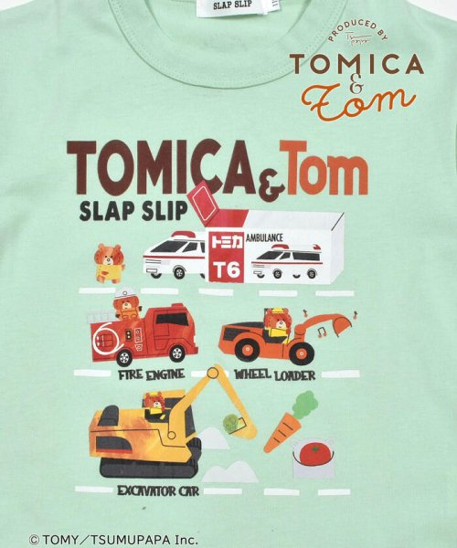 SLAP SLIP(スラップスリップ)/【トミカとトム×SLAPSLIPコラボアイテム】はたらくくるま図鑑風Tシャツ(8/img16