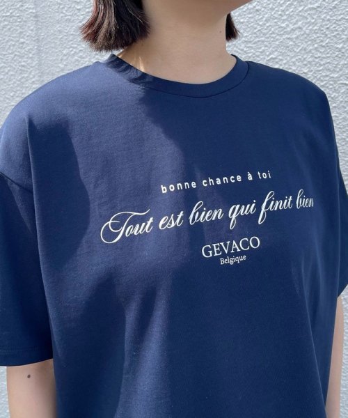 fredy emue(フレディエミュ)/【GEVACO/ゲバコ】バックスリットフロントプリントTシャツ/img41