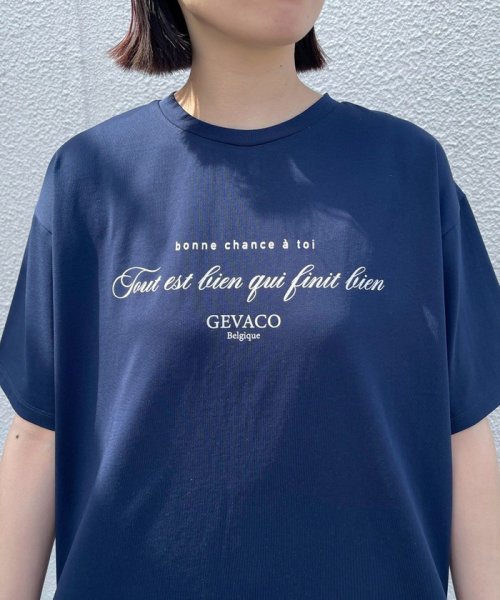 fredy emue(フレディエミュ)/【GEVACO/ゲバコ】バックスリットフロントプリントTシャツ/img42