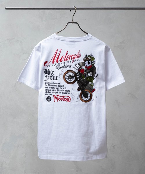 MAC HOUSE(men)(マックハウス（メンズ）)/Norton ノートン ドックライダーTシャツ 242N1008A/img01