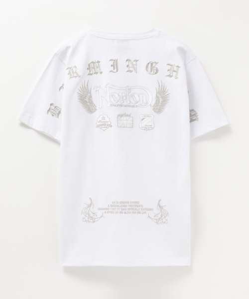 MAC HOUSE(men)(マックハウス（メンズ）)/Norton ノートン ラメ刺繍マックスTシャツ 242N1001A/img14