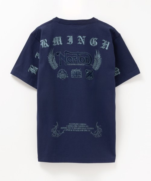 MAC HOUSE(men)(マックハウス（メンズ）)/Norton ノートン ラメ刺繍マックスTシャツ 242N1001A/img16
