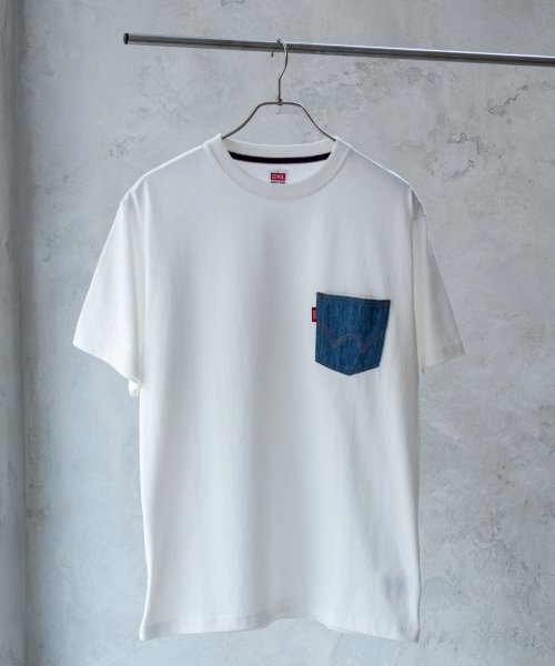 MAC HOUSE(men)(マックハウス（メンズ）)/EDWIN エドウィン デニムポケット ショートスリーブTシャツ ET6121/img01