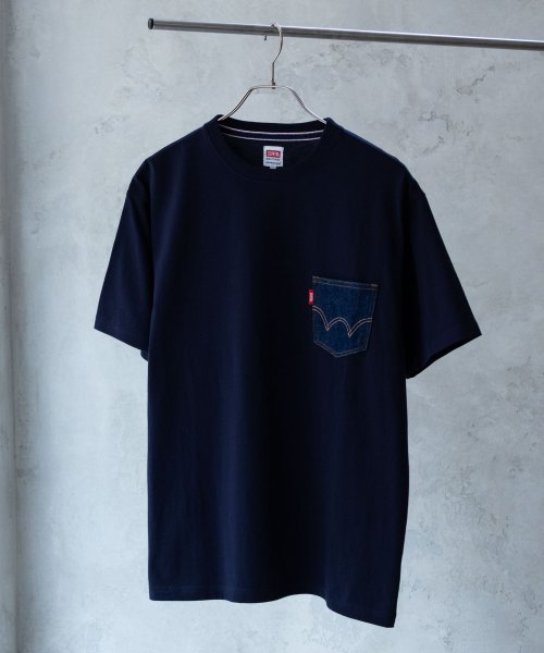 MAC HOUSE(men)(マックハウス（メンズ）)/EDWIN エドウィン デニムポケット ショートスリーブTシャツ ET6121/img03