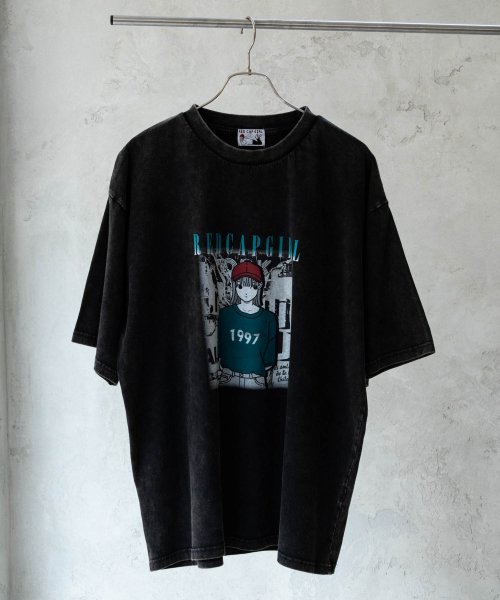 MAC HOUSE(men)(マックハウス（メンズ）)/RED CAP GIRL レッドキャップガール スノーウォッシュ加工Tシャツ 24339R/img01