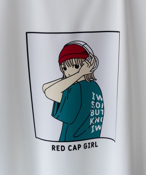 MAC HOUSE(men)(マックハウス（メンズ）)/RED CAP GIRL レッドキャップガール ポンチ素材 バックプリントTシャツ 24342R/img05