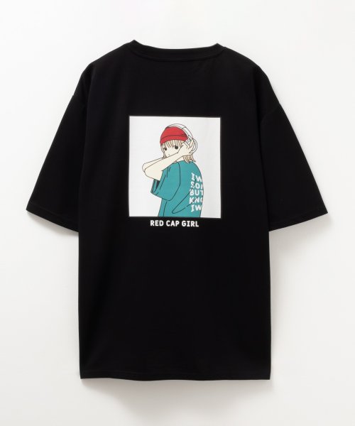 MAC HOUSE(men)(マックハウス（メンズ）)/RED CAP GIRL レッドキャップガール ポンチ素材 バックプリントTシャツ 24342R/img13