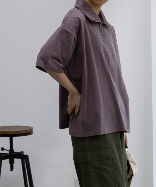 MAC HOUSE(women)(マックハウス（レディース）)/Dickies ディッキーズ ハーフジップTシャツ 4282－9934/img08