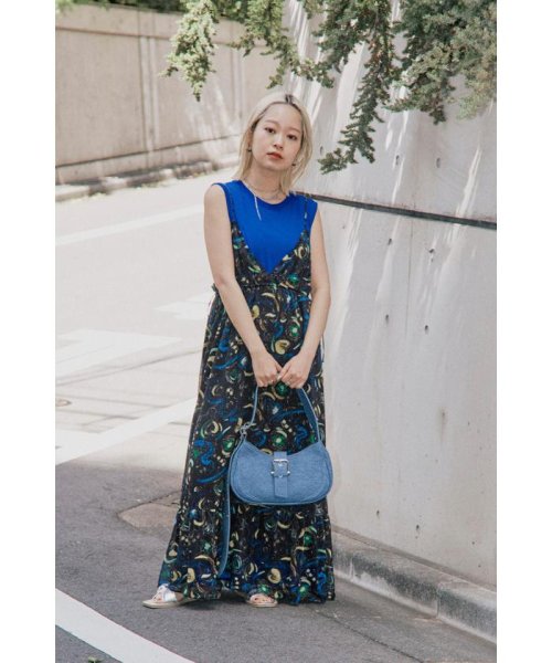 コズミックプリントキャミワンピース ／着用サイズ：