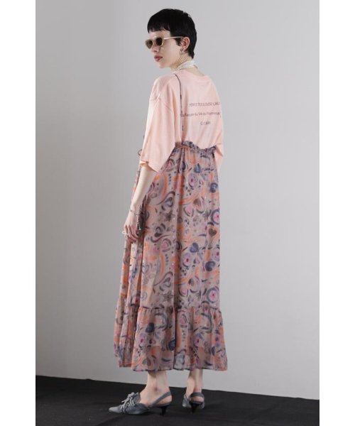 コズミックプリントキャミワンピース ／着用サイズ：