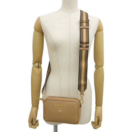 PRADA プラダ BANDOLIERA VITELLO PHENIX バンドリエラ ヴィッテロ フェニックス 斜めがけ ショルダー バッグ レザー 