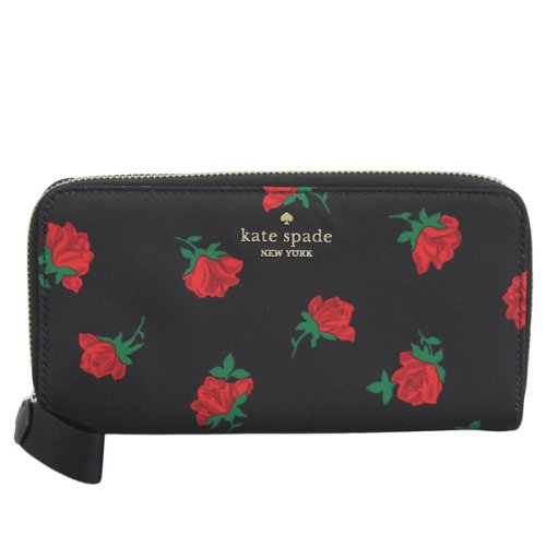 kate spade new york(ケイトスペードニューヨーク)/KATE SPADE ケイトスペード CHELSEA LARGE CONTINENTAL WALLET ROSE TOSS PRINTED チェルシー ローズ /img01