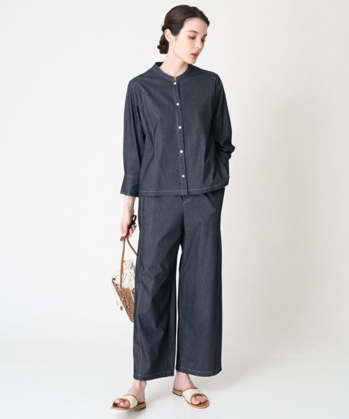 [セットアップ対応可]デニムライクブラウス [セットアップ対応可]デニムライクブラウス [セットアップ対応可]デニムライクブラウス S2636180017(20196円)