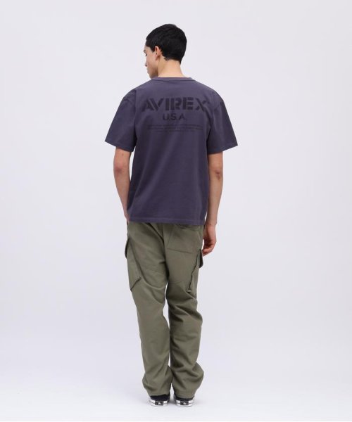 AVIREX(AVIREX)/MIL. STENCIL OFFICIAL LOGO T－SHIRT / ミリタリー ステンシル オフィシャルロゴ Tシャツ /img02