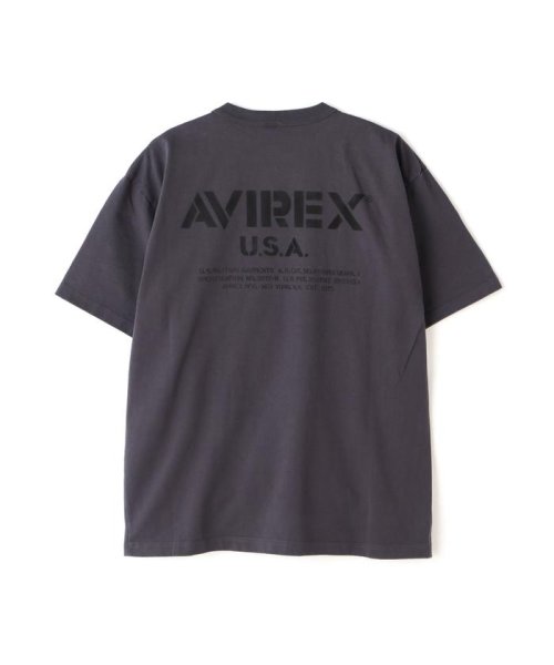 AVIREX(AVIREX)/MIL. STENCIL OFFICIAL LOGO T－SHIRT / ミリタリー ステンシル オフィシャルロゴ Tシャツ /img05