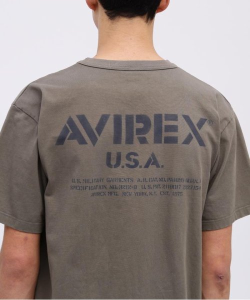 AVIREX(AVIREX)/MIL. STENCIL OFFICIAL LOGO T－SHIRT / ミリタリー ステンシル オフィシャルロゴ Tシャツ /img15