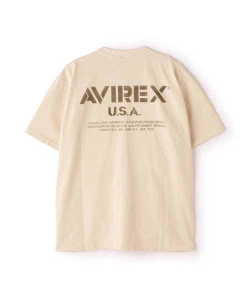 AVIREX(AVIREX)/MIL. STENCIL OFFICIAL LOGO T－SHIRT / ミリタリー ステンシル オフィシャルロゴ Tシャツ /img23
