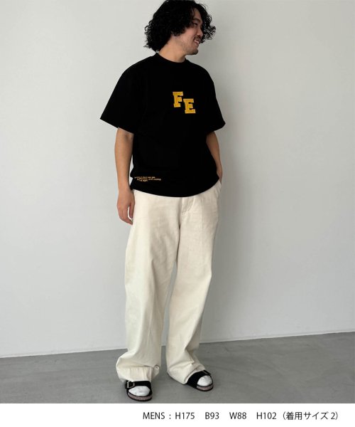 CANAL JEAN(キャナルジーン)/【ユニセックス】FENFEATH(フェインペイ)FEペイントロゴ半袖Tシャツ/img14