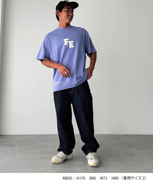CANAL JEAN(キャナルジーン)/【ユニセックス】FENFEATH(フェインペイ)FEペイントロゴ半袖Tシャツ/img16