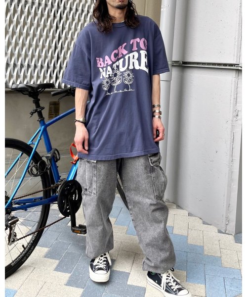 RAD CHAMP(ラッドチャンプ)/BACK TO NATURE ピグメント加工 ビッグシルエットTシャツ/img03