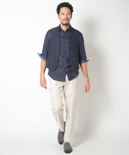 Men's Bigi(メンズビギ)/ALBINI 7分リネンシャツ/img05