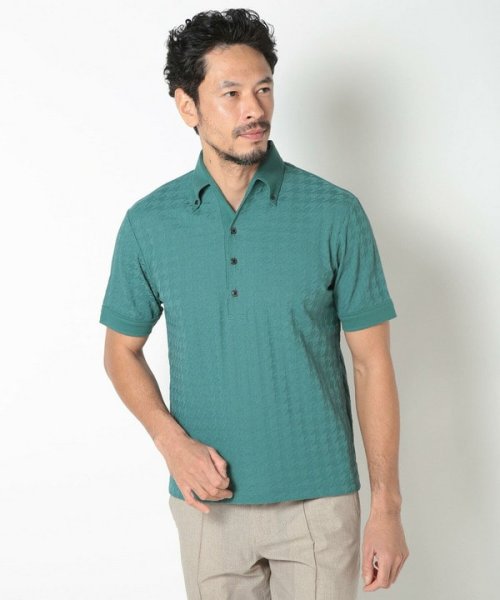 【ACTIVE TAILOR】リンクスジャカードポロシャツ 