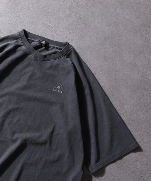 ZIP FIVE(ジップファイブ)/KANGOL×ZIPFIVE　ピスネーム入りピグメント2タイプ半袖Tシャツ/img04