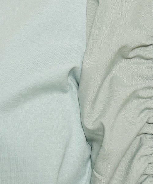 COUP DE CHANCE(クードシャンス)/【洗える／日本製／袖ギャザー／異素材ミックス】一枚でサマになる、袖デザインプルオーバージャージ/img08